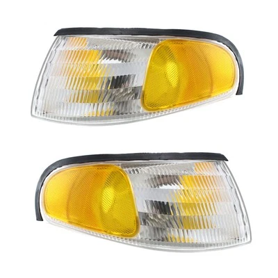 For Ford Mustang 1994-1998 Parking Light Driver and Passenger Side,Pair Halogen - Image 1 of 4