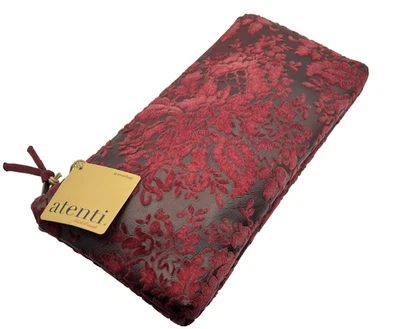 Antenti Floral Tapestry Faux Leather Shabby Chic Carpet Bag Clutch New With Tag  - Image 1 of 4