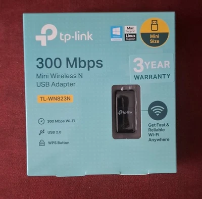 TP Link TL-WN823N Mini USB W-LAN Adapter bis 300 Mbps in OVP - Bild 1 von 2