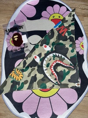 A Bathing Ape Camo Shark Bandana Green - Image 1 of 2