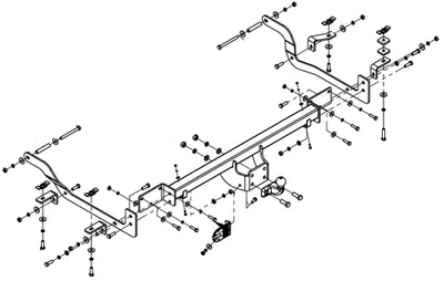 Swan Neck Tow Bar For Fiat Ducato III Bus Box L4 2006- NO ELECTRICS - C/030 - Image 1 of 4