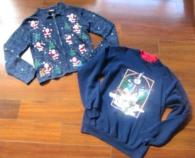 ESTUDIO DE DISEÑADORES ORIGINALES ~ Talla L ~ ¡Lote de 2! Camisas suéteres vintage años 90 c41 Foto 1 de 4