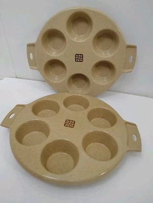 Vintage Littonware Microwave Cookware Muffin Cupcake Lot Of 2 - Image 1 of 4