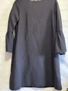 Ann Mashburn Damen Kleid schwarz/ Rundhals/ Ballonärmel Midi, Büro, City - Bild 1 von 16