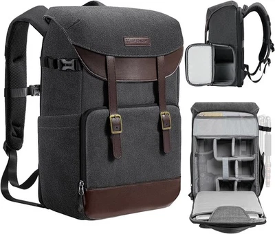 K&F CONCEPT Professional Cameras Bag DSLR Backpacks Storage for Photographers - Image 1 of 4
