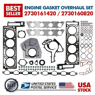 New Quality Engine Gasket Overhaul Set 2730161420 For Mercedes-Benz​S550 07-11 - Image 1 of 4