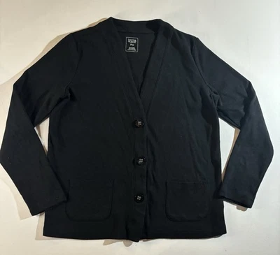 Cárdigan HASTING & SMITH Para Mujer M-Petite Informal Acadamia Cuello en V Botón Bolsillos Foto 1 de 4