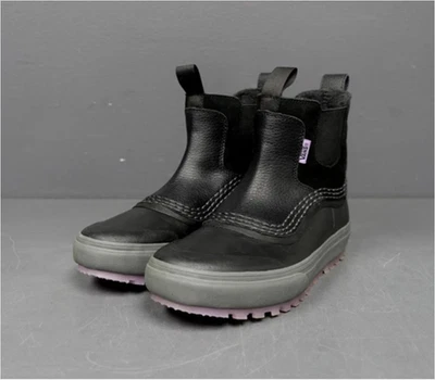 Bota VANS Standard Mid Chelsea para mujer talla 8,5 negra aislada de cuero Foto 1 de 4
