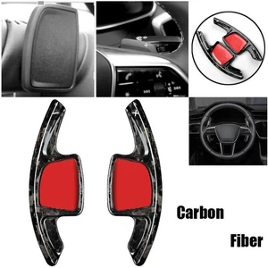 Real Carbon Fiber Steering Wheel Shifter Paddle For Audi Q5 Q7 TT A5 B9 A4 A3 Q3 - Picture 1 of 8