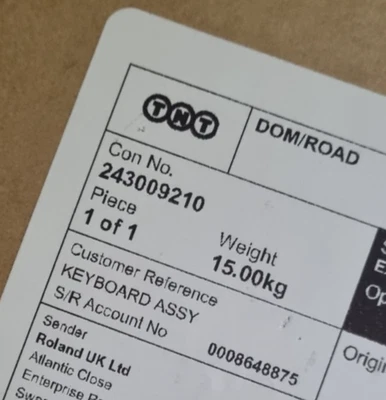 Roland FP10 88-Key Piano Keyboard Frame Assembly - Image 1 of 4