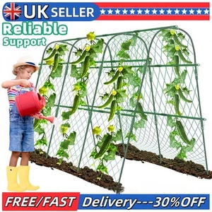 Vegetable Cucumber Trellis Netting U Frame Mesh Garden Flower Plant Climbing Net - Picture 1 of 11