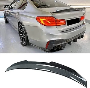 Carbon Fiber Trunk Spoiler PSM Style BMW G30 530i 540i M550i F90 M5 2017-2023 - Picture 1 of 9