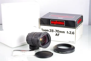 RARE LENS ZOOM MADE IN FRANCE ANGENIEUX NIKON AF F2.6 28-70mm MINT IN BOX - Foto 1 di 14