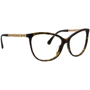 Chanel Sunglasses Frame Only 5352-A c.714/S5 Dark Havana/Gold Cat Eye Italy 59mm - Picture 1 of 6
