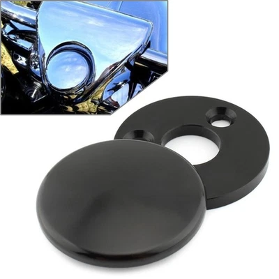 Cubierta de bloqueo de horquilla de motocicleta para Harley Touring Road King FLHR 1994-up negra Foto 1 de 4