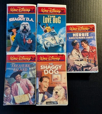 Lot of 5 Walt Disney Film Classics Collection VHS Tapes Love Bug & Comedy - Image 1 of 4