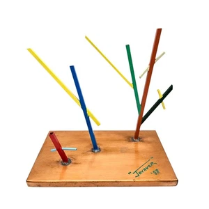 VTG Post Modern Colorful Geometric Metal Sculpture Copper Base AZ Javancie '88 - Picture 1 of 9