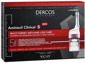 Vichy Dercos Aminexil Intensive 5 Uomo, Trattamento Anti-Caduta Multi-Azione, Fi - Foto 1 di 12