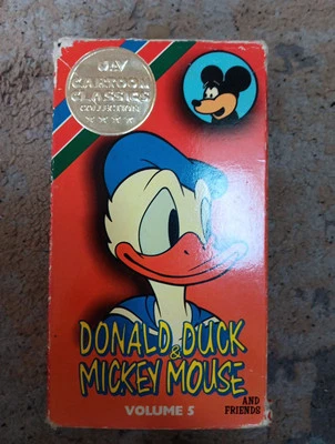 DONALD DUCK & MICKEY MOUSE - CARTOON CLASSIC COLLECTION ANIMATED VHS VIDEO VOL 4 - Image 1 of 4