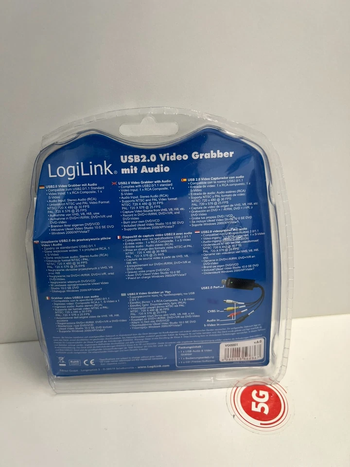 LogiLink VG0001A USB 2.0 Audio und Video Grabber