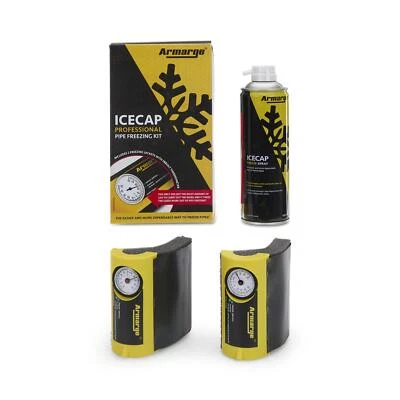 Armarge Icecap Pipe Freeze Kit 2 x Sleeves & 360ml Spray Can