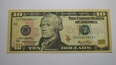 $10 2006 Federal Reserve Bank Star Note Bill Currency Crisp Uncirculated++ - Image 1 of 2