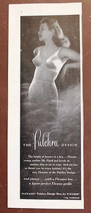 Sujetador Pulchra Design de Flexees, anuncio de sujetador vintage 1947, ¡raro! - Imagen 1 de 4