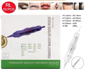 Biomaser Tattoonadel Permanent Makeup Cartridge Nadeln 1R,2R,3RL,5RL,7RL TOP - Bild 1 von 8