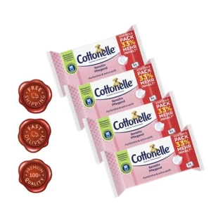 Cottonelle feuchtes Toilettenpapier Sensitiv Pflegend 56 Tücher (4er Pack) - Bild 1 von 1