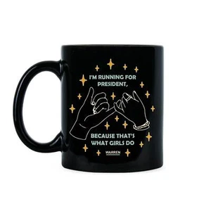 Taza de Elizabeth Warren Pinky Promise Me postulo para presidente porque eso es lo que G - Imagen 1 de 6