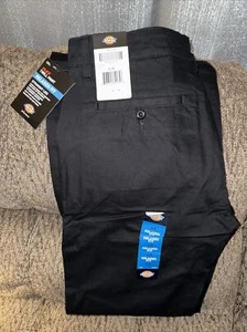 Dickies Flex Twill Pant Relaxed Fit Straight Leg Women's Black Pants Size 6R - Picture 1 of 3