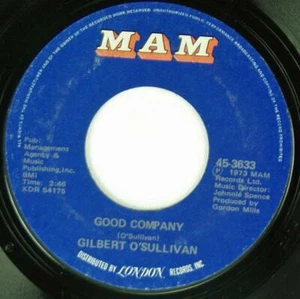 Gilbert O'Sullivan, Ooh Baby - Good Company, MAM Records 45-3633 - Picture 1 of 1