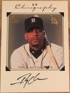 1998 SP Authentic Chirography Tony Clark TC Detroit Tigers - Picture 1 of 2