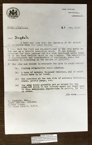 1948 Carta de Field-Marshal Montgomery sobre Donington Park **(Copia facsímil)** - Imagen 1 de 7