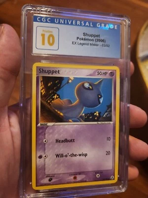 (POP 4) CGC 10 PRISTINE Shuppet ex Legend Maker Pokemon Card 63/92 2006 - Image 1 of 4