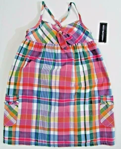 American Living Sun Dress Girls Size 6 Pink Plaid Lightweight - Picture 1 of 4