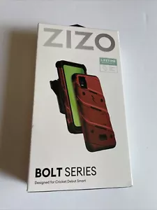 Zizo Bolt Phone Case Moto G Stylus Clip Lanyard Kickstand Tempered Glass Red BLK - Picture 1 of 7