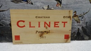 Chateau Clinet 2011 panel de vino madera pomerol WP-20 - Imagen 1 de 2