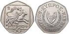 Zypern - Cyprus 50 Cents 1991-2004 - Km# 66  Verschiedene Jahrgänge