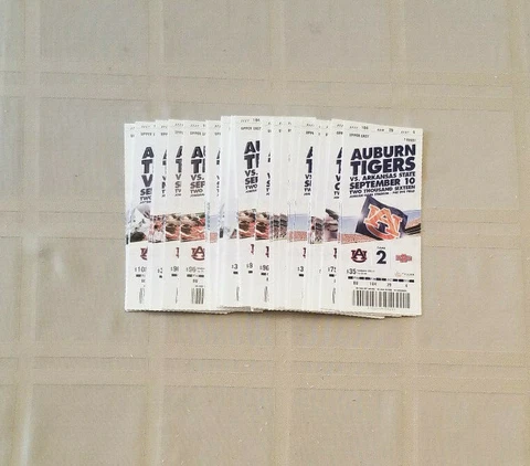 2016 AUBURN TIGERS FOOTBALL TICKET STUBS Cover