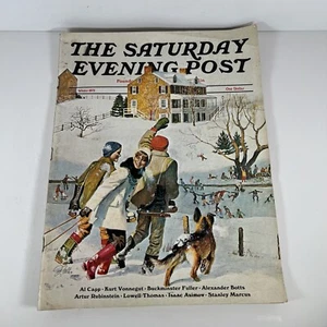 The Saturday Evening Post Winter 1971 Kurt Bonnegut, Isaac Asimov Al Capp - Picture 1 of 8