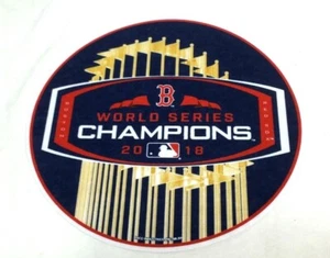 2018 World Series Champions Diecut Round Pennant Boston Red Sox Trophy FREESHIP - Picture 1 of 1