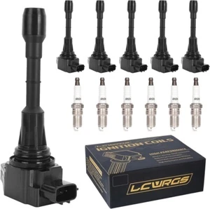 Set of 6 Ignition Coil Packs & Spark Plugs Fits for 3.5 V6 Nissan Murano Maxima  - Picture 1 of 6