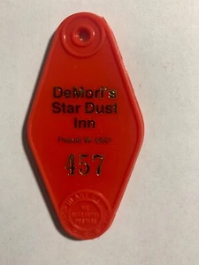 Demori's Star Dust Inn Hotel Motel Room Key FOB ONLY Prescott Wisconsin #457 - Picture 1 of 2
