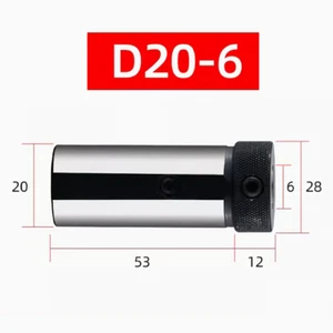 D20-6 Tool Holder Bushing CNC Lathe Milling Socket Adapter For C06K SCLCR06 - Picture 1 of 6