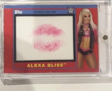 Alexa Bliss Kiss Card 1/1 Topps WWE
