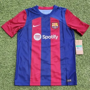 Nike Barcelona Home 23-24 Youth (Kids) Jersey Deep Royal Blue- Noble Red-White - Picture 1 of 9