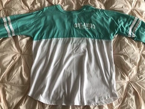 Basiz of America Women Shirt Size Large White/Blue - Picture 1 of 2