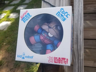 KIDROBOT Joe LEDBETTER Super Teeter Hero SDCC Comic Con EXCLUSIVE Dunny Bear USA - Image 1 of 4