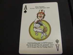 2007 Hero Decks Baltimore Orioles Playing Card -Mike Flanagan-